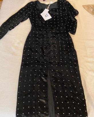 Vestito velluto con strass