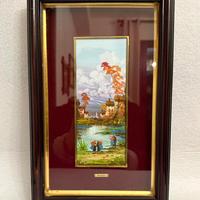 Quadro con dipinto ad olio