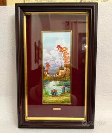 Quadro con dipinto ad olio