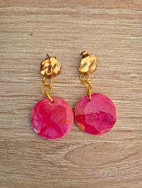 orecchini Pink realizzati a mano 