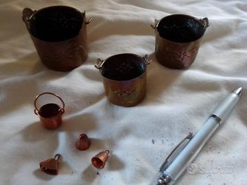 Elementi in rame per presepe napoletano