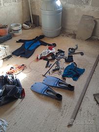 kit completo pesca subacquea 