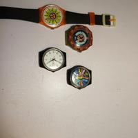Lotto 4 Orologi e 1 Cinturino Swatch - Vintage Col