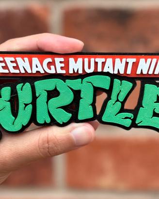 Logo Teenage Mutant Ninja Turtles in Plastica 3D