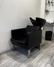 Lavatesta parrucchiere professionale con poltrona