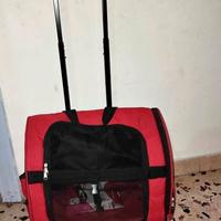 trasportino zaino con le ruote 