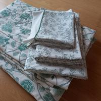 Copriletto con completo lenzuola Frette 