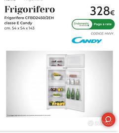 Frigorifero candy nuovo ancora imballato