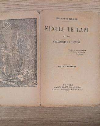 libro antico 1909 niccolò de lapi massimo d'azegli