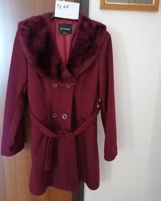 CAPPOTTO DONNA TG 46 BORDEAUX
