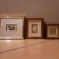 Set 3 quadretti vintage in rilievo – Cornici pregi