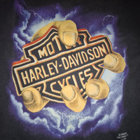 Harley Davidson Vintage t-shirt 1991 3D Emblem