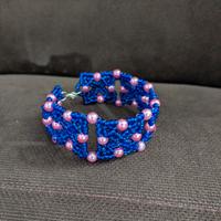 Bracciale a fascia di perline artigianale 