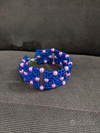 Bracciale a fascia di perline artigianale 
