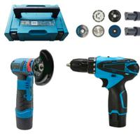 Kit Trapano Avvitatore 12V+ Smerigliatrice 12V