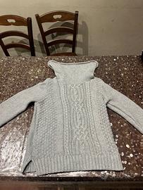 Maglione grigio Promod lavorazione a trecce