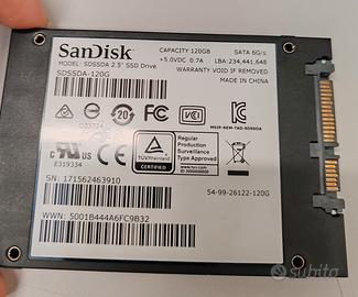 Disco memoria ssd 120gb Sandisk