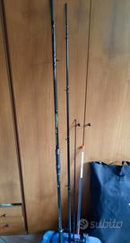 N° 2 canne da FEEDER + buffetteria varia