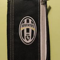 Portafoglio Juventus nero con zip