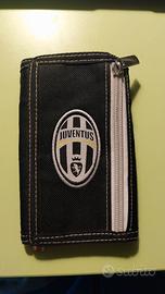 Portafoglio Juventus nero con zip
