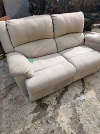 divano con penisola reclinabile elettrico 