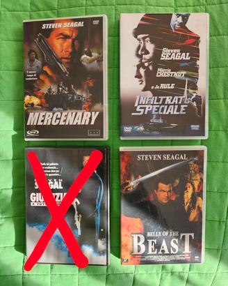 4 DVD con Steven Seagal 