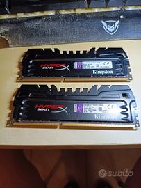 RAM DDR3 Kingston hyper x 2x4gb 2400mhz cl 11