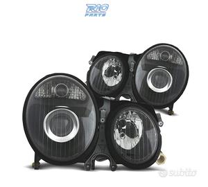 FARI PER MERCEDES CLASSE E W210 99-02 FONDO NERO