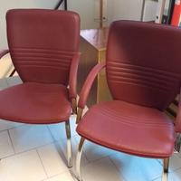 Poltrone in pelle bordeaux