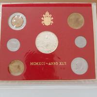 Lotto monete divisionali Vaticano cinque annate