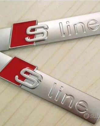 Audi S-Line 72x17 mm Logo Stemma A3 Q3 A4
