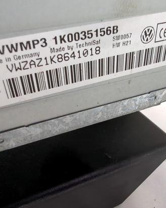1K0035156B AUTORADIO VOLKSWAGEN TOURAN 1.9 D 77KW 