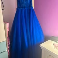 Vestito da cerimonia 18esimo blu da sogno