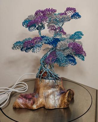 lampada in stile bonsai