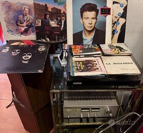Pioneer giradischi ampli e casse + dischi rock