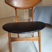 1966. 3+1 sedie pranzo design produzione danese