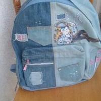 Zaino onxy in tessuto di jeans