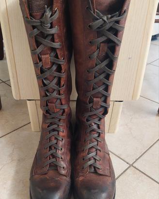 Stivali in pelle marca oxs numero 40