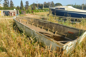 Barca in vetroresina, senza motore ,senza carrello