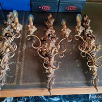  3 Applique in legno intagliato - Stile classico 