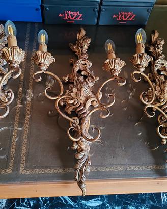  3 Applique in legno intagliato - Stile classico 