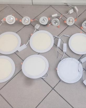 Faretti Led da incasso e striscia Led 8 metri