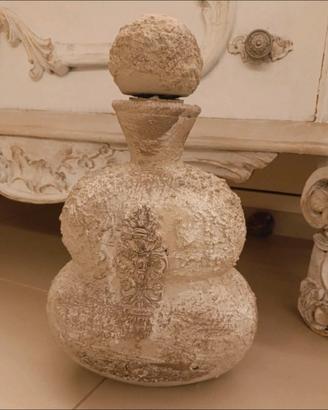 Bottiglia Shabby Chic Vetro Pieno