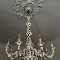 LAMPADARIO IN CERAMICA VENEZIANA