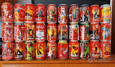 Collezione lattine Coca-Cola anni '80/'90/2000