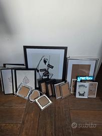 26 cornici foto assortite (10x15, A4, grandi)