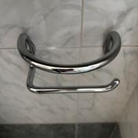 Porta carta igienica in metallo cromato