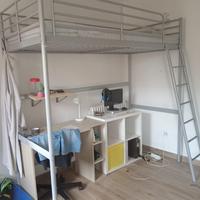 Letto a soppalco 96 x 206 cm