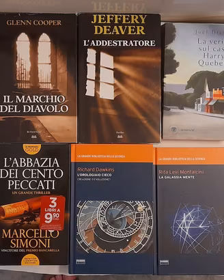 lotto di 6 libri 