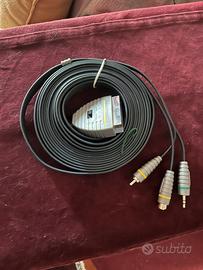Cavo SCART → RCA + Jack AV (video/audio)